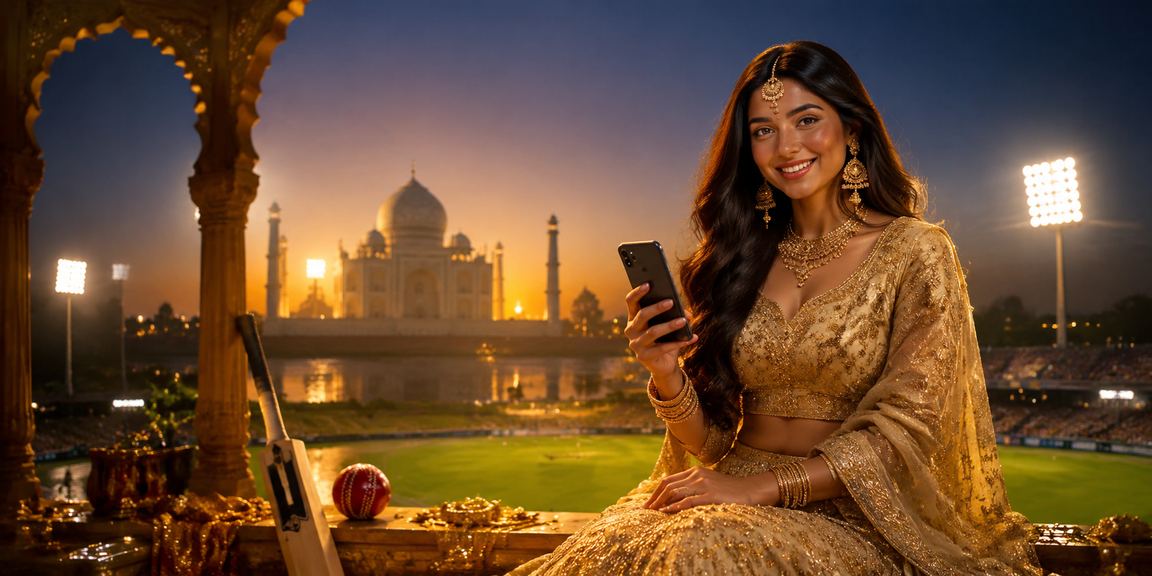 Mobile person enjoying Andar Bahar betting on 1072 in India